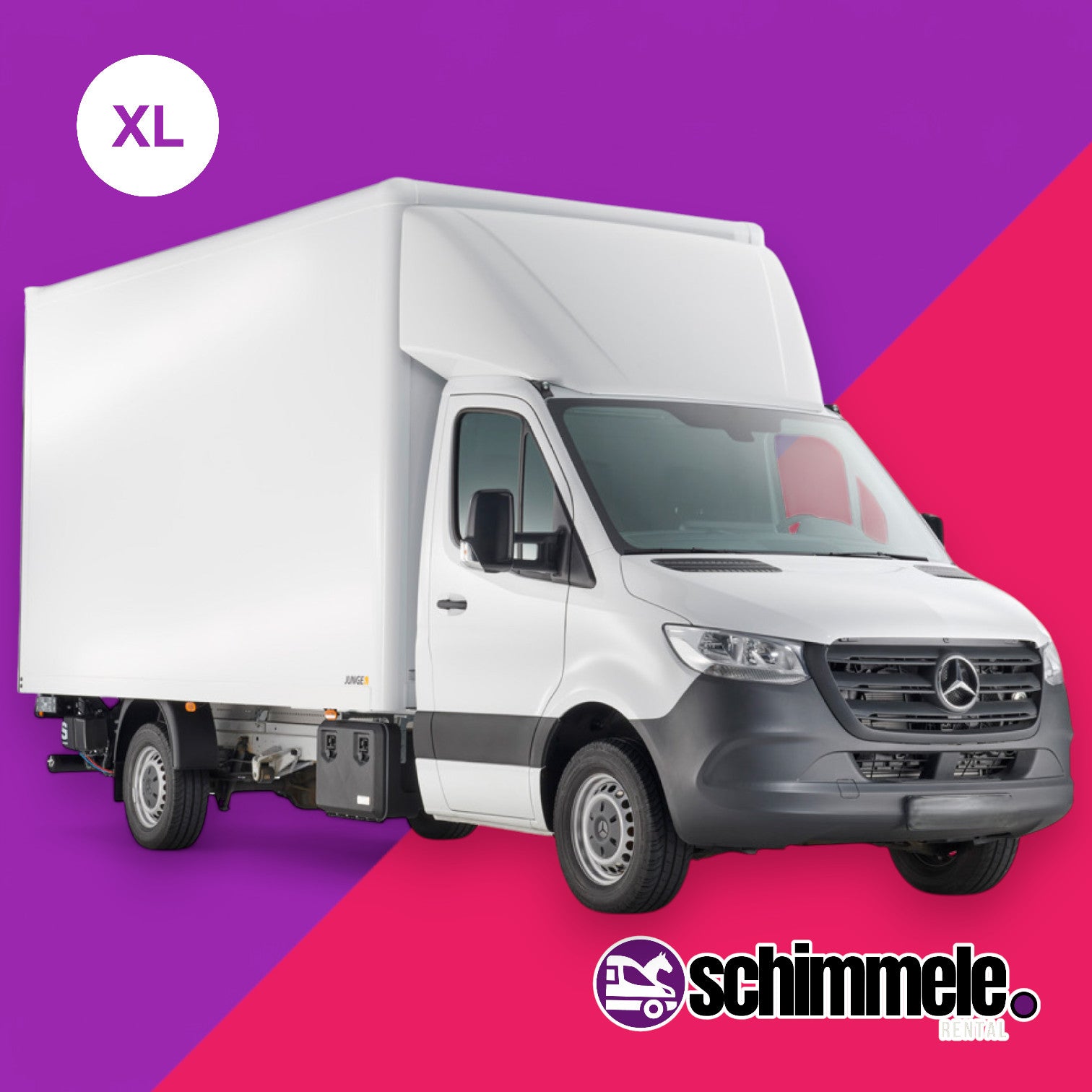 XL-Transporter | Kofferwagen (3.5t) mit Hebebühne (LBW) als Mercedes Benz Sprinter oder ähnlich