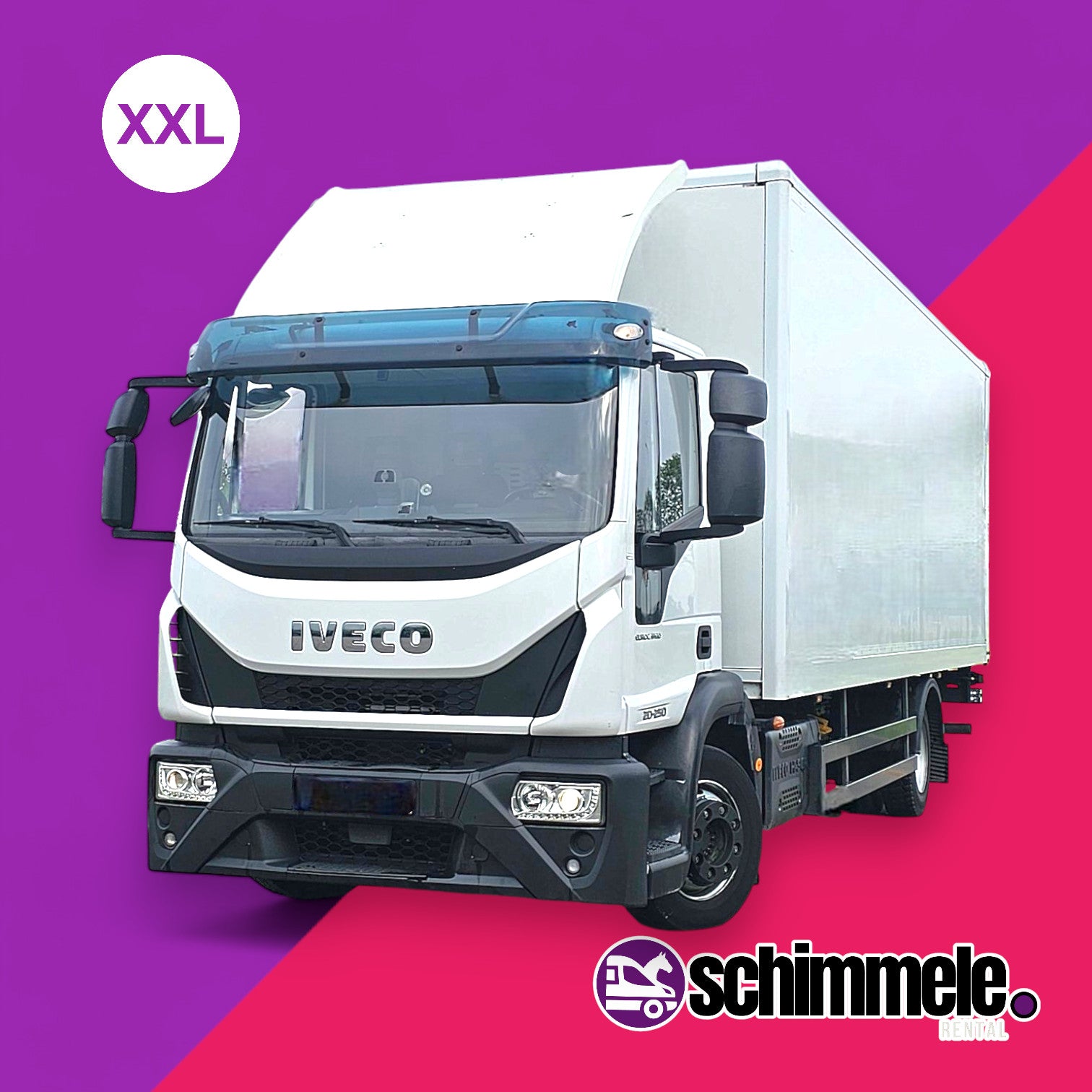 XXL-Transporter | Kofferwagen als Mercedes Benz Atego (7.5-Tonner) Junge Aufbau mit Hebebühne (LBW)